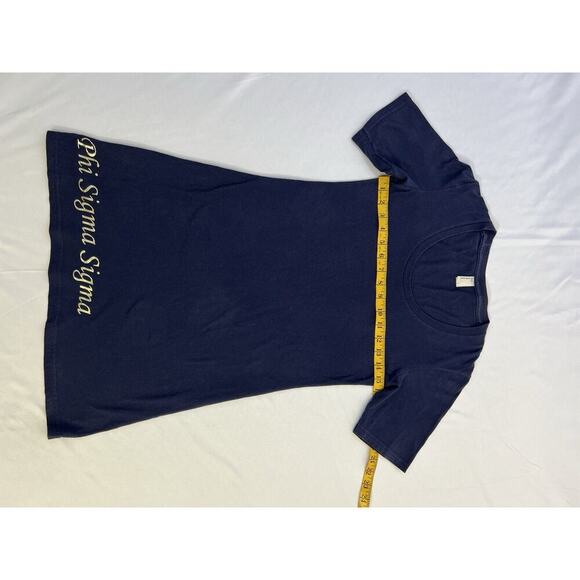 American Apparel Blue T Shirt Dress Size S Made In USA Vintage Preppy - Picture 6 of 10